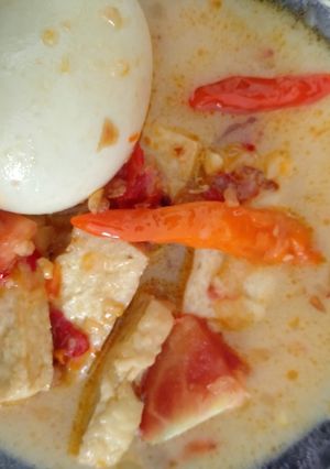 Foto resep Sayur telor tahu putih santan