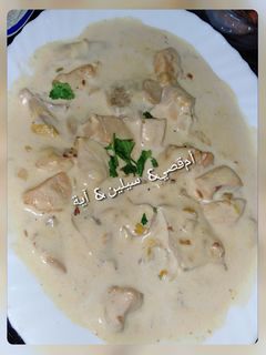 صورة لوصفة دجاج بالكريمة