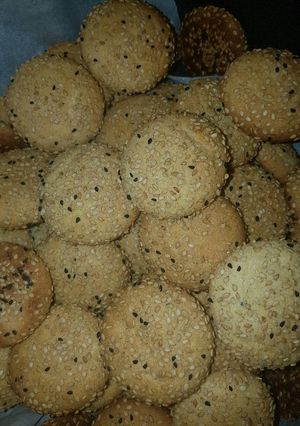 صورة لوصفة بقصم عراقي. كعك السمسم