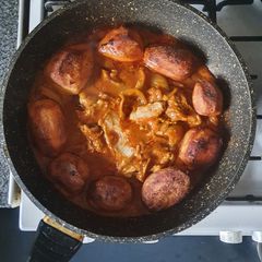 Curried Chicken Roast Dinner A picture of Curried Chicken Roast Dinner.
