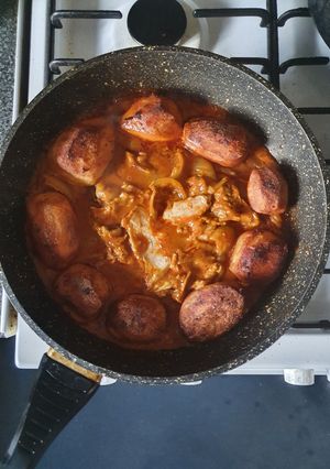 A picture of Curried Chicken Roast Dinner.