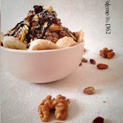 Persian Majoon (Ice Cream with Fruit & Nuts) A picture of Persian Majoon (Ice Cream with Fruit & Nuts).