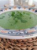 Crema de espinacas y pollo