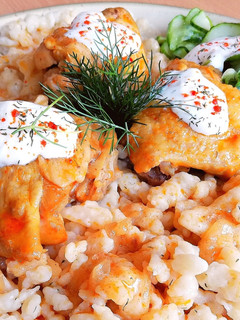 Paprikás csirke, 🍗 kapros-túrós galuskával recept fotója
