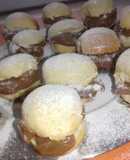 Miguelitos rellenos de dulce de leche