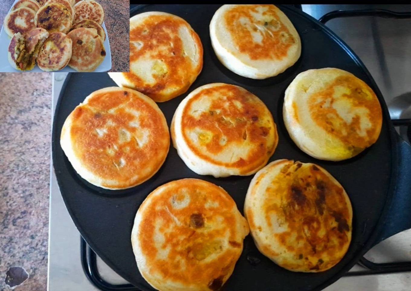 Receta para la cena / pan relleno delicioso y sin horno 😋