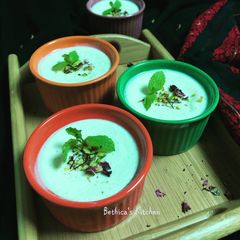 A picture of Bhapa Mishti Doi.