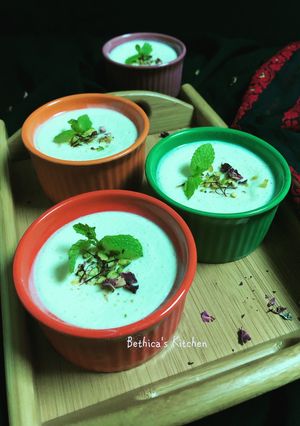 A picture of Bhapa Mishti Doi.