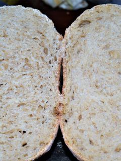 Una foto de Pan de campo con masa madre