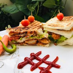 A picture of Grilled Sandwich tower.