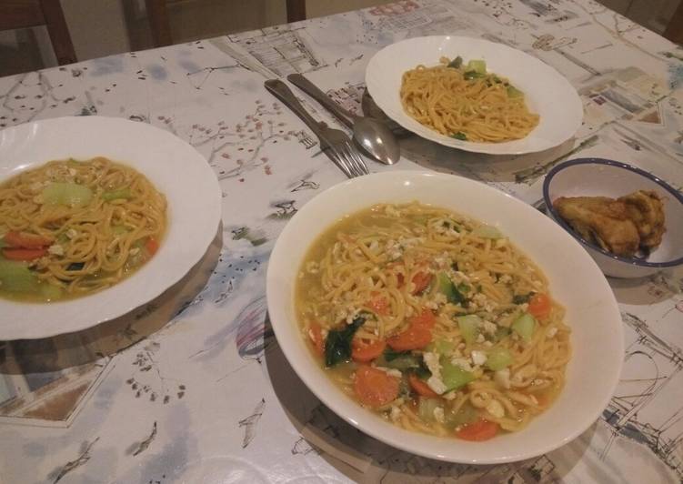 Easiest Way to Prepare Ultimate Mie Rebus Noodle Soup