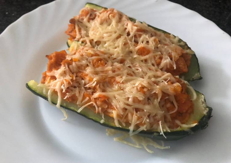 Calabacines rellenos de atún (Mambo/Thermomix)