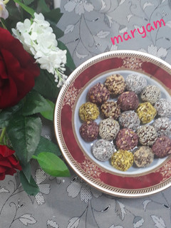 عکسی از دستور توپک خرمایی نارگیلی
