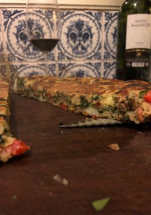 Una foto de Tortilla Sin 🥚 !!😉👌🏼🌱❤️