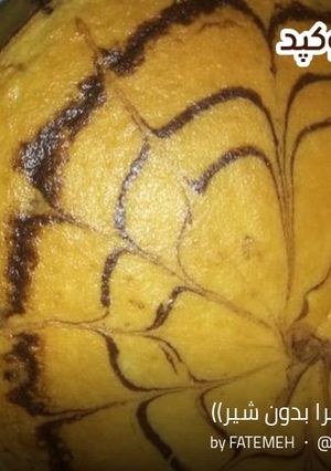 عکسی از دستور کیک زبرا بدون شیر