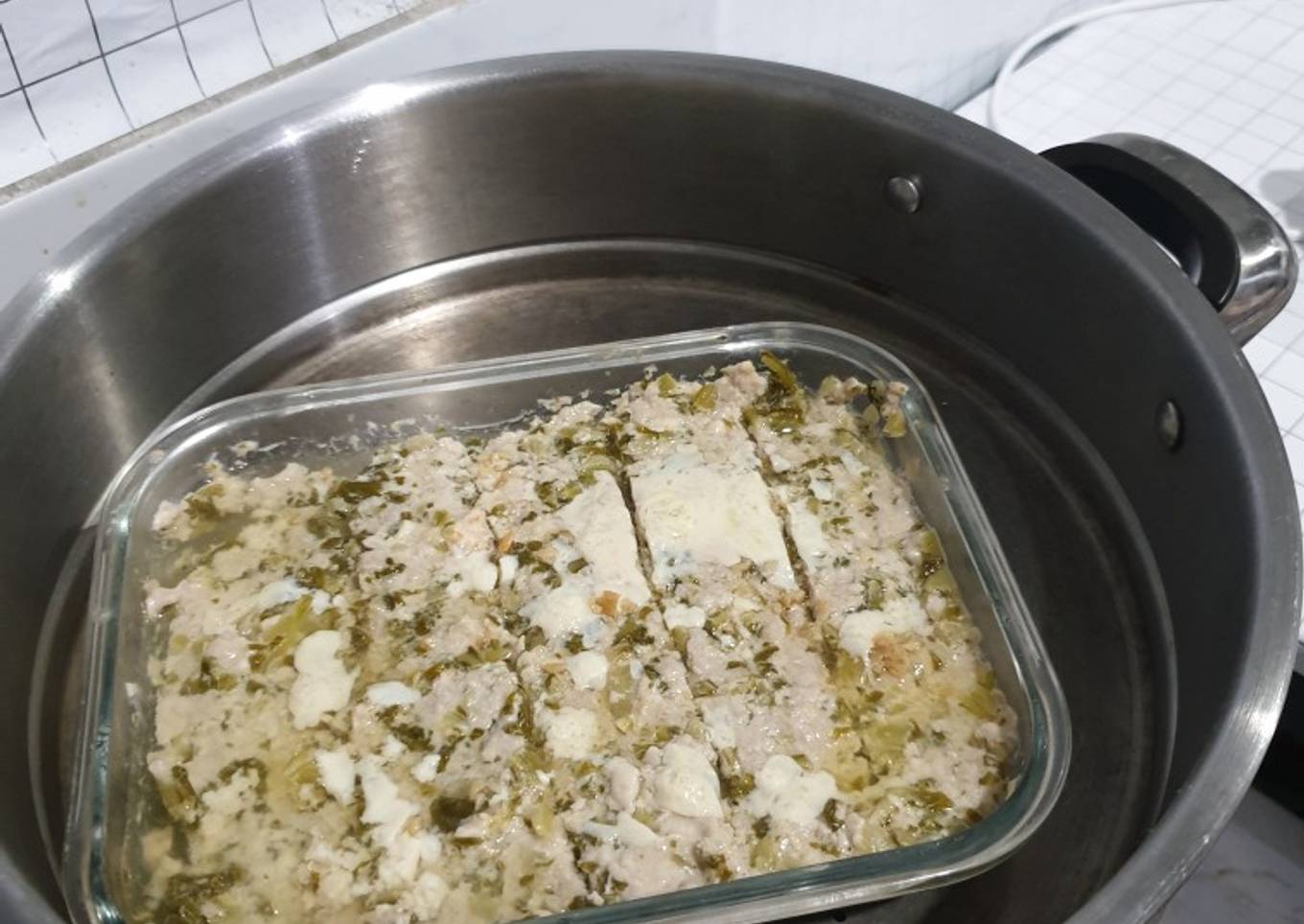 Babi cincang kukus (tok nyuk jan / cunyuk hamchoi)