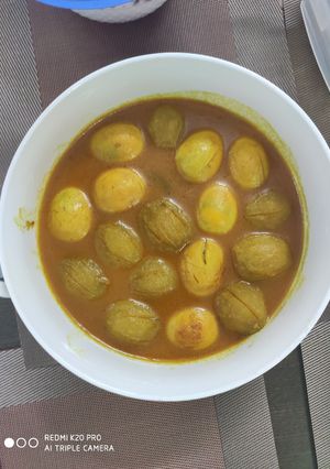 নারিকেলের দুধ দিয়ে ডিম আমড়া রেসিপির প্রধান ছবি