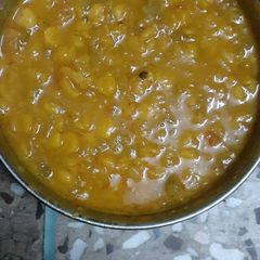 A picture of Lauki chana dal.