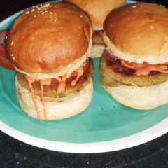 A picture of Vegetable Mayo Burger.