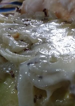 Una foto de Tarta de cebolla chía y queso