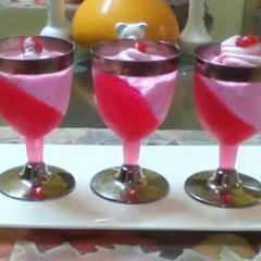A picture of Watermelon mousse.