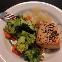 Sesame salmon A picture of Sesame salmon.