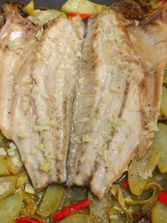 Una foto de Corvina al horno