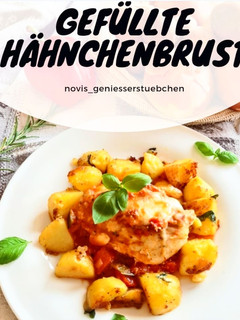 Gefüllte Hähnchenbrustfilets mit Sherry-Kartöffelchen Rezepthauptbild