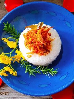 Hình của món Xôi khô gà lá chanh.