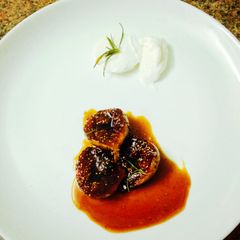A picture of Roasted Figs with Balsamic and Rosemary.