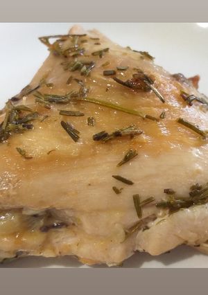 Una foto de Pollo al romero