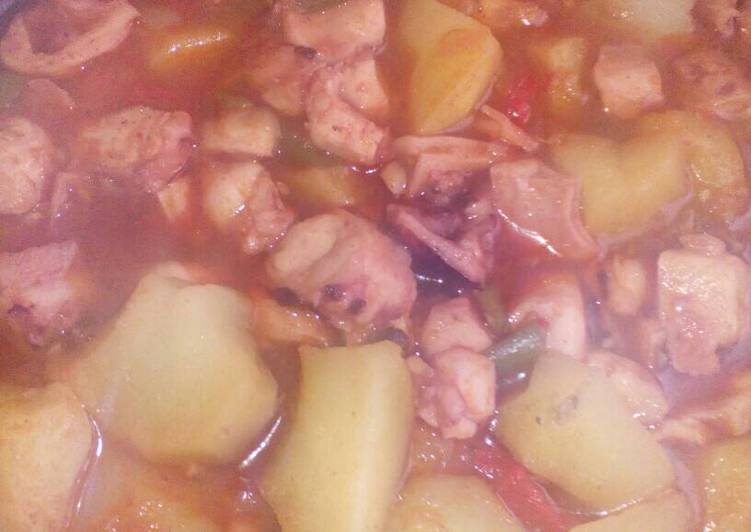 Guiso de pulpo🐙🍜