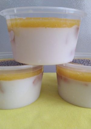 Foto resep Puding susu mangga