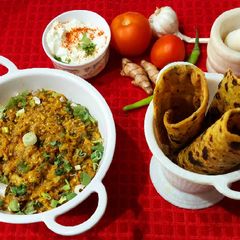 A picture of Baingan Bharta.