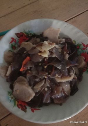 Foto resep Oseng bakso jamur kuping