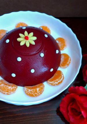عکسی از دستور دسر لبو یلدایی