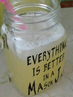 A picture of Pineapple and Mint Agua Fresca.