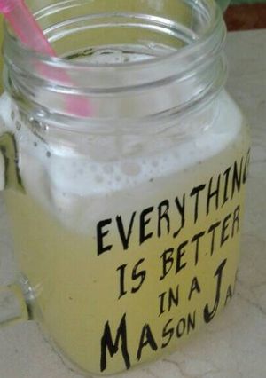 A picture of Pineapple and Mint Agua Fresca.