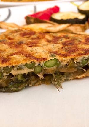 Una foto de Tortilla de espárragos trigueros