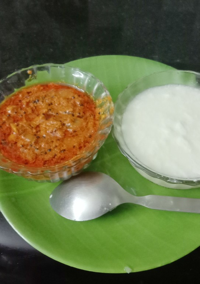 வித்தியாசமான ருசியில் தயிர் சட்னி. செய்முறை முக்கிய புகைப்படம்