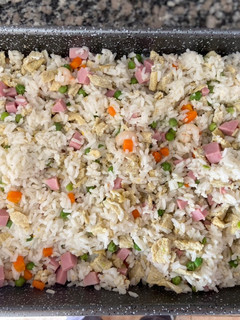 Una foto de Arroz tres delicias