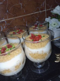 صورة لوصفة تحلية الكنافة بكريمة الفانيليا 😋