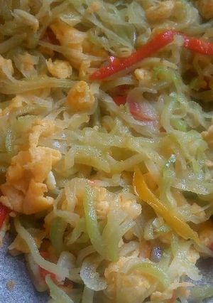 Foto resep Oseng Manisah with Sreambled egg