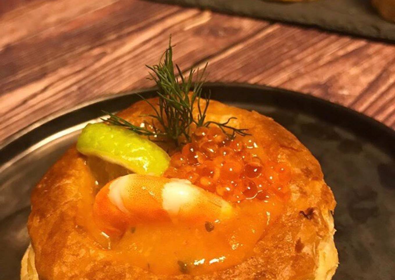 Vol au vent aux fruits de mer