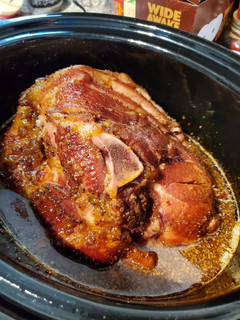 A picture of Crockpot Glazed Ham.