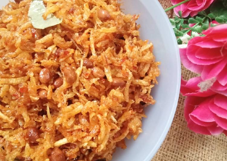 Resep Kering kentang manis pedas, Enak