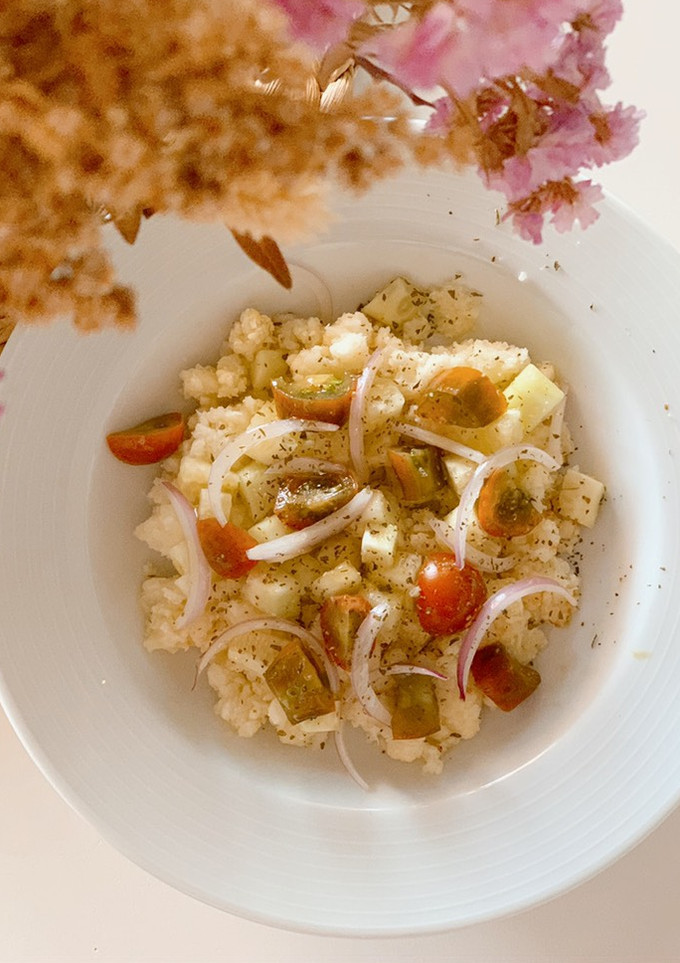 Una foto de Ensalada de coliflor