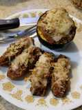 Sloppy Joe Stuffed Mini-Eggplant & Zucchini