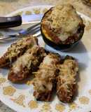 Sloppy Joe Stuffed Mini-Eggplant & Zucchini