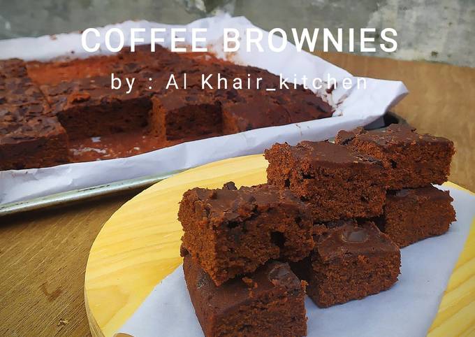 Standar Cara  membuat Coffee Brownies dijamin istimewa